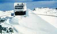 Old cable car from Thredbo to Eagle's Nest in the Snowy Mountains