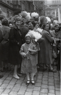 Wife Vlasta with daughter Karolína on May 1st