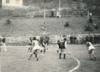 Field hockey field in Trencianske Teplice in the 1970s