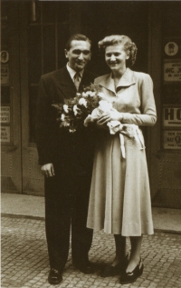 Wedding with Vlasta Panková 1953