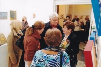 At the author's evening of his wife Vera (on the right with a flower) When I say goodbye to you, Prague, 2011