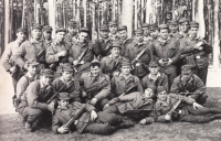 7340th unit in Kroměříž, 1967, František Jankovský standing sixth from the left