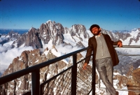 Miloslav Kudrnáč near Mont Blanc, 1970s