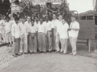 Václav Pešek (right), husband of Helena Pešková, with his colleagues in India in 1962