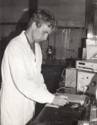 Jaroslav Švácha during his studies at VŠCHT, 1983