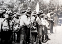 The first Boy Scout camp for boys from Frýdlant and Dětřichov took place in July 1969 in the woods near Bratříkov, about 6 km from Železný Brod.