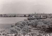 View of Pilsen from Jiří Cimrman's house in the 1950s