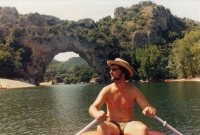 Lubomír Schimmer in the Ardèche valley