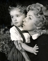 Mahulena Krenkova with her mother