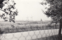 Photograph of occupying Warsaw Pact soldiers from 1968, taken from the garden of his house in Křimice