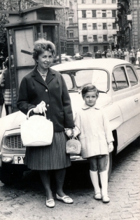 Mahulena Krenkova with her mother