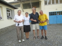 Jan Skalla, Kateřina Kolářová (manželka bratrance), Tomáš Skalla - bratr , Jan Kolář (bratranec) - 2018