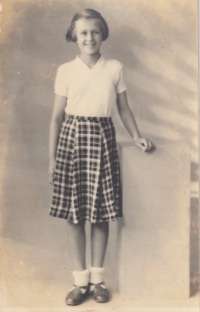 Marie Sobolová, née Kučerová, around 1954