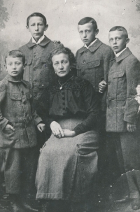 Grandmother Františka with her four sons