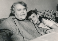 With grandmother Maria Rafalska, née Shcherbacheva, 1967/1968