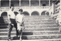 Jana Pavlovská with her father before August 1968