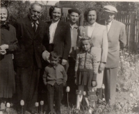 Marie Charvátová with her family