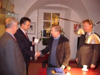 With Václav Havel