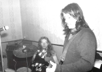 Jiri Vetrovsky (right) with drummer Stanislav Pavel