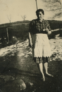 Jarmila Němečková in Trhová Kamenice 1950s