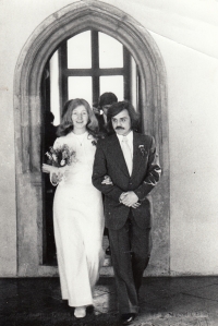 Newlyweds Kukuczkas, March 21, 1974