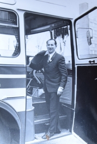 Mir. Bednar with his second bus