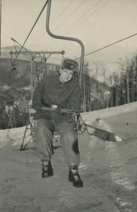 Václav Němeček during his military service (1958-1960)