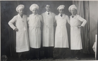 Sweetshop staff; Jan Svoboda's father is second from left