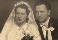 Jan Svoboda's parents' wedding photo