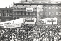 Demonstrations in Gdansk in the summer of 1989