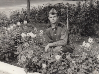 Ukrainian cousin of the witness Anatoly Bloschenko during his service in Czechoslovakia in the Soviet occupation army, 1987