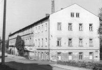 The building of the Hedva tie factory in Rýmařov (1969)