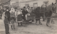 Carnival parades in Valeč in the 1950s