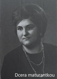 Marie Burkotová's daughter graduating from high school