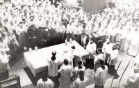 Priestly pilgrimage - Velehrad, April 1985