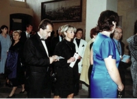 Witness with his wife Iveta as a Member of Parliament at Prague Castle in 2003