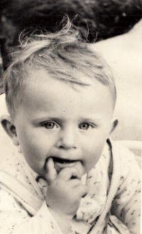 Petr Oravec in his childhood