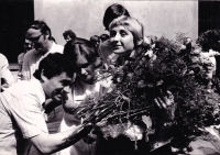 Josef Šplíchal after graduation of Mireia Ryšková