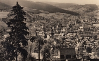 A view of Klingenthal, a German town adjacent to Kraslice. This image was taken between World War I and World War II.