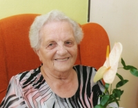 Ludmila Poláchová during birthday congratulations, Šternberk, 2019