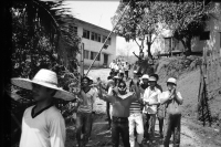 Laos workers in Hoy Say village, Laos, 1985