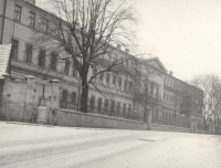 Budova litoměřického semináře na snímku z roku 1957