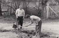 Preparations for the arrival of John Paul II, Velehrad, 1990