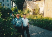 Semen Martkovych and his brother Yosyp, right, in Halych