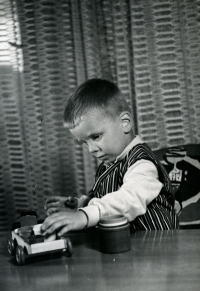 Miroslav Svoboda as a little boy in 1967