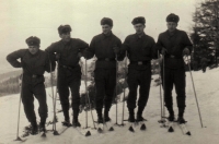 War in Prešov - on skis, 1970