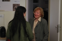 Ludmila Cibulková with documentary filmmaker Jarmila Vandová Flakova, 19 April 2023