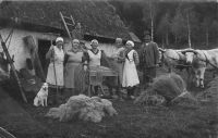 Aunt Anna (centre) after the war in Germany