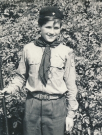 Oldřich Selucký a boy scout, 1969