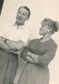 Eduard Kyselák (grandfather) with his mother Libuše Niklová